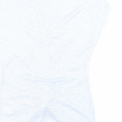 Womens UK Size M New Look Blue Basic T-Shirt