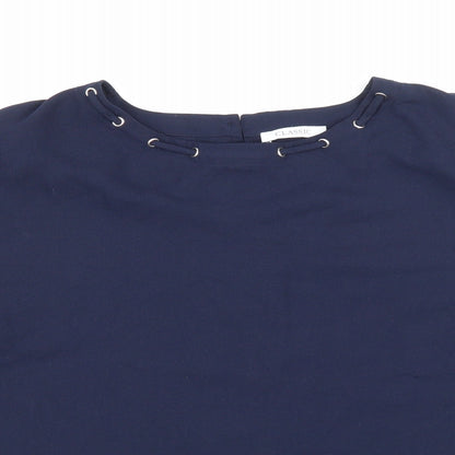 Womens UK Size 12 Marks and Spencer Blue Basic Blouse