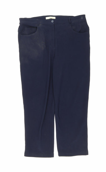 Womens UK Size 18 Marks and Spencer Regular Fit  Black Trousers