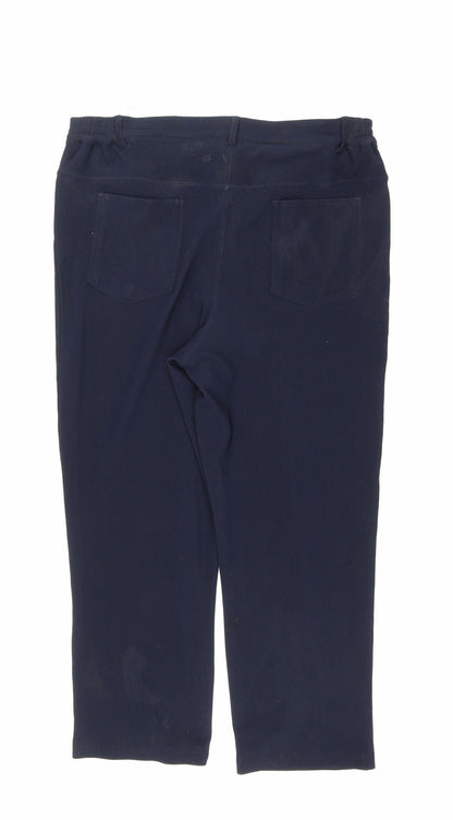 Womens UK Size 18 Marks and Spencer Regular Fit  Black Trousers