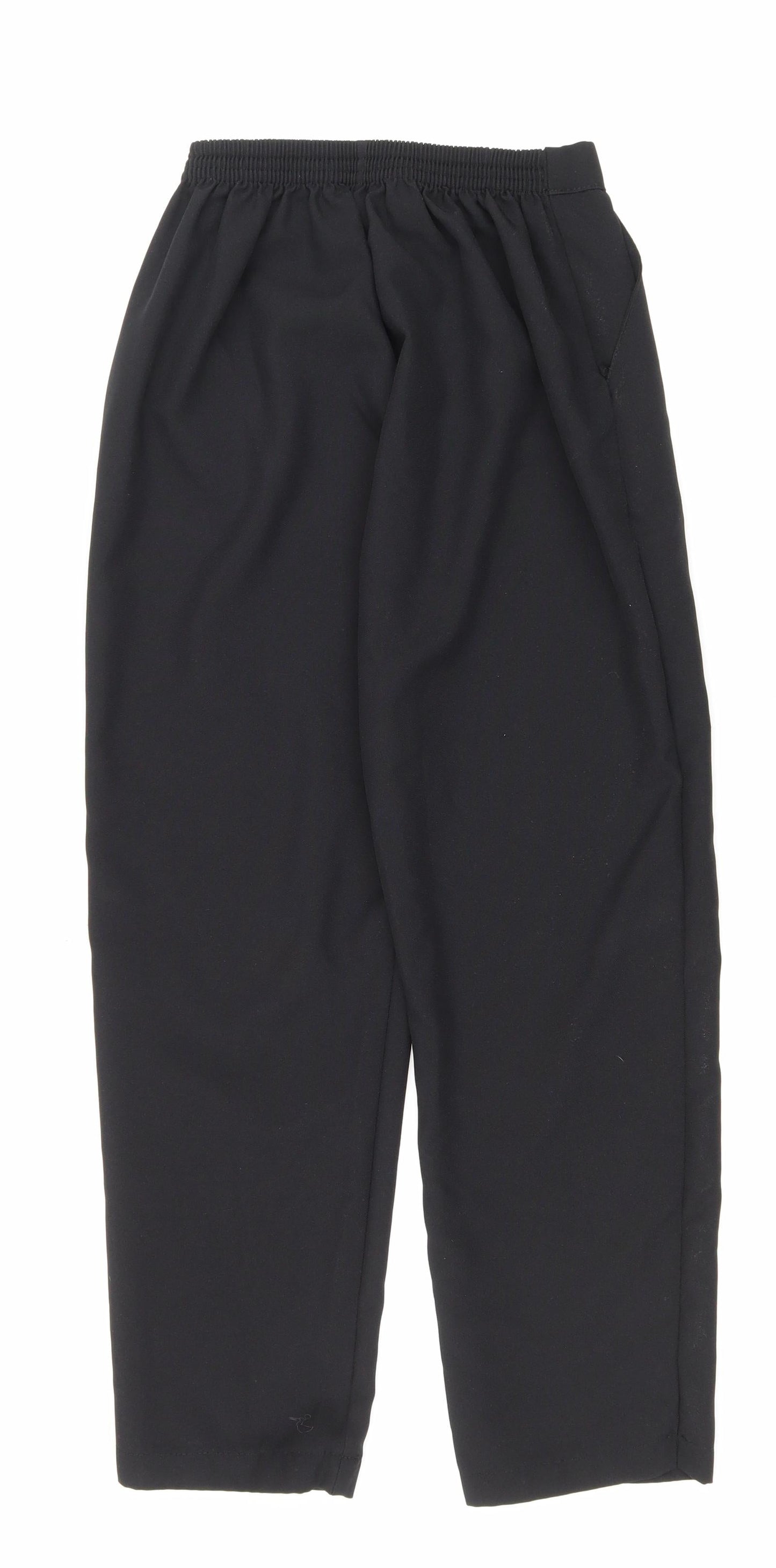 Womens UK Size 10 Preworn Regular Fit Carrot Black Trousers