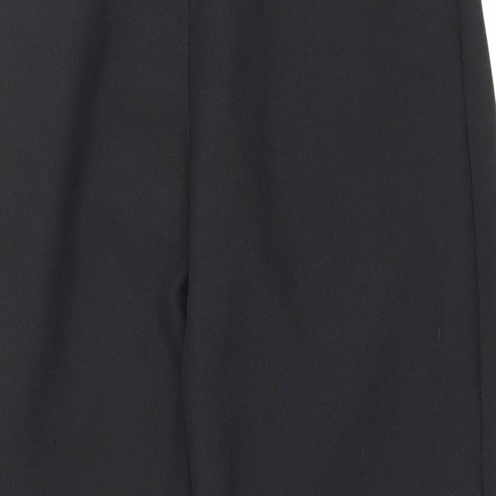Womens UK Size 10 Preworn Regular Fit Carrot Black Trousers