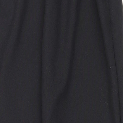 Womens UK Size 10 Preworn Regular Fit Carrot Black Trousers