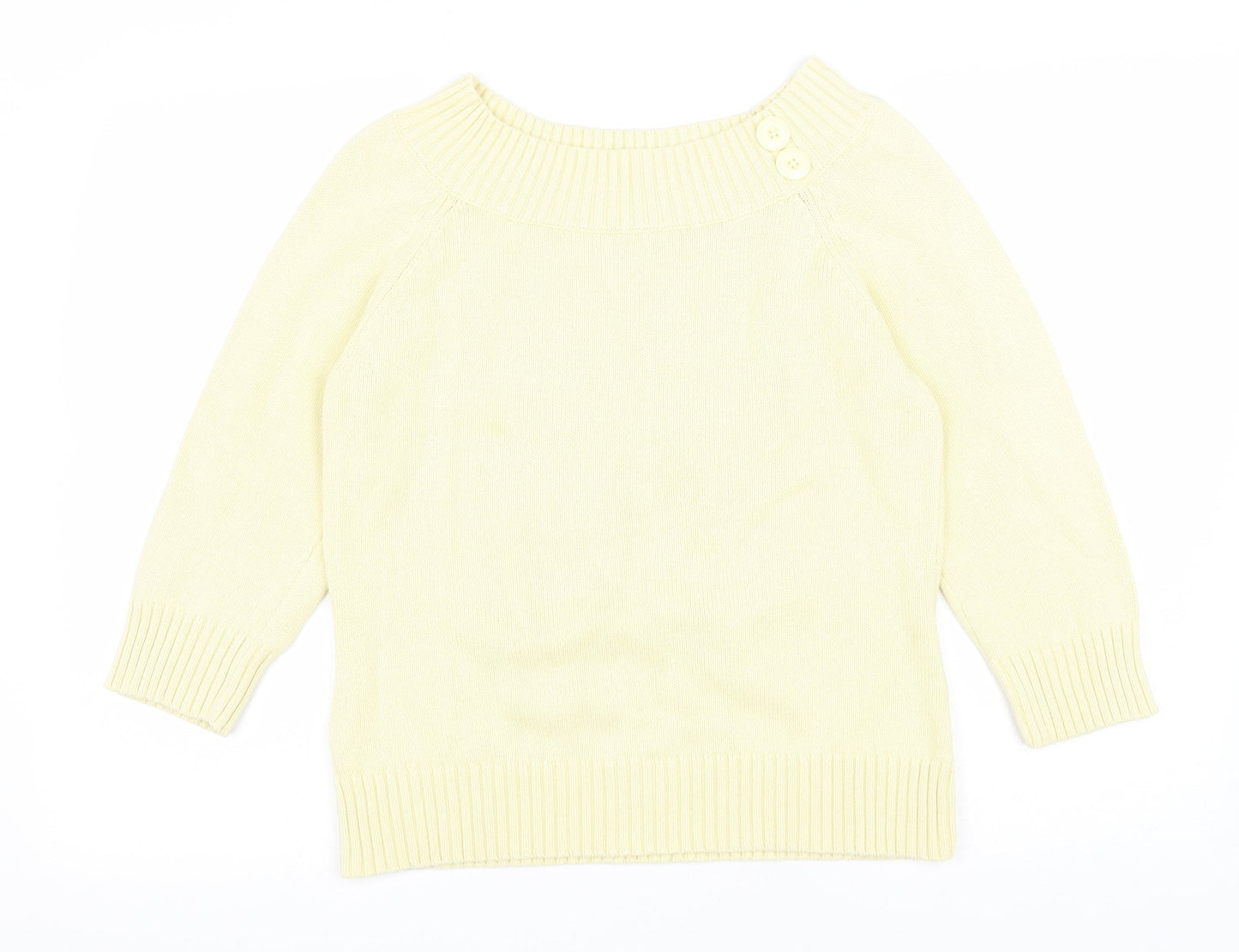 Womens UK Size 12 BHS Yellow Pullover Jumper