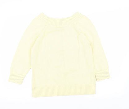 Womens UK Size 12 BHS Yellow Pullover Jumper