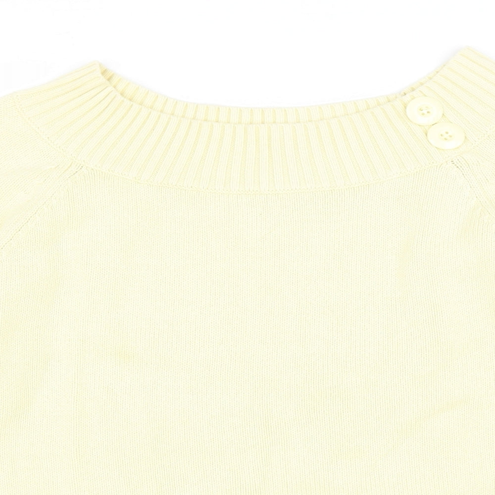 Womens UK Size 12 BHS Yellow Pullover Jumper
