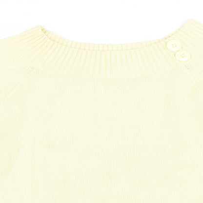 Womens UK Size 12 BHS Yellow Pullover Jumper