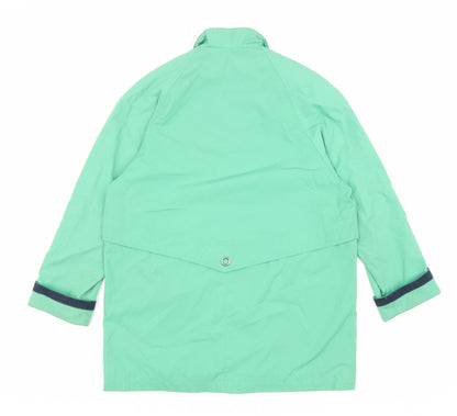 Mens UK Size M Telemac Green Rain Coat