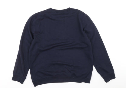 Mens UK Size L Easy Blue Pullover Sweatshirt
