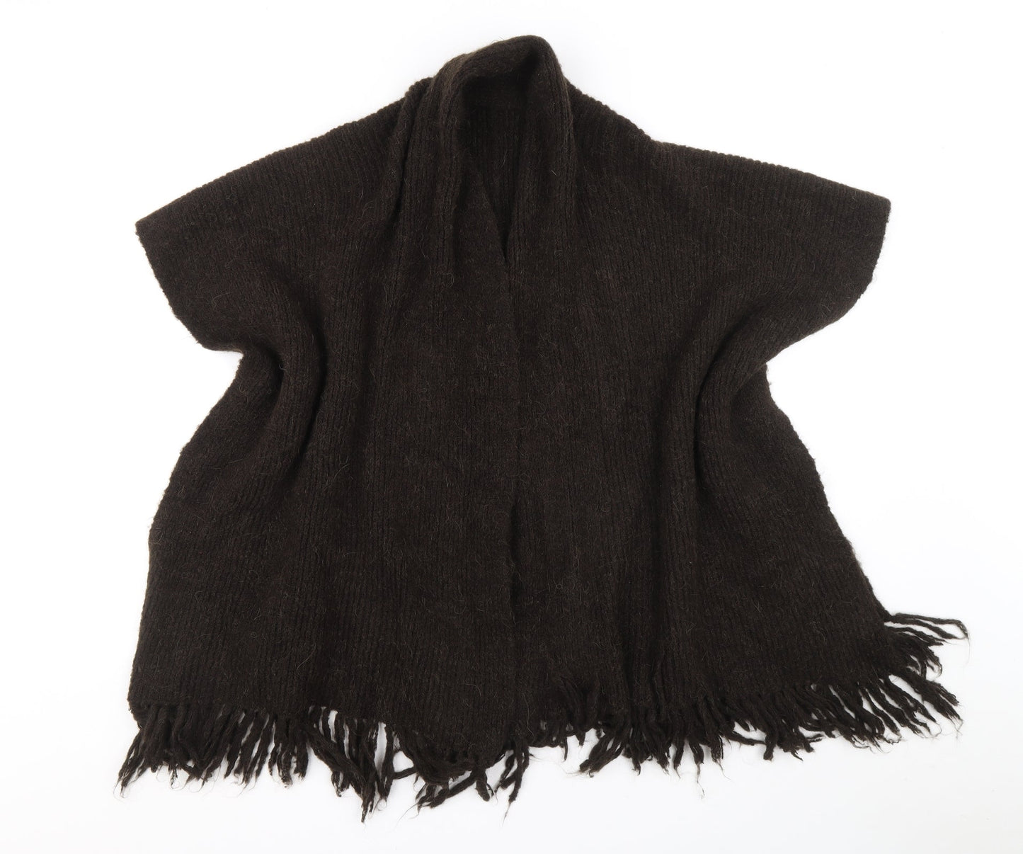 Womens UK Size One Size Klass Brown Wrap Jumper