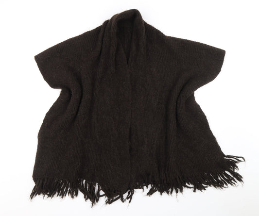 Womens UK Size One Size Klass Brown Wrap Jumper