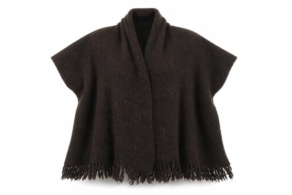 Womens UK Size One Size Klass Brown Wrap Jumper