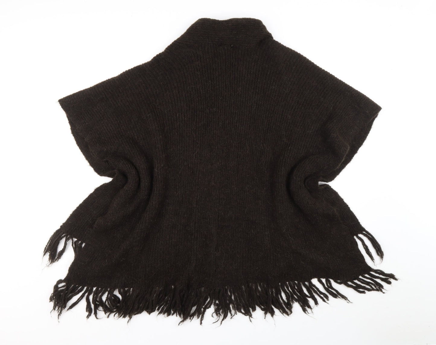 Womens UK Size One Size Klass Brown Wrap Jumper