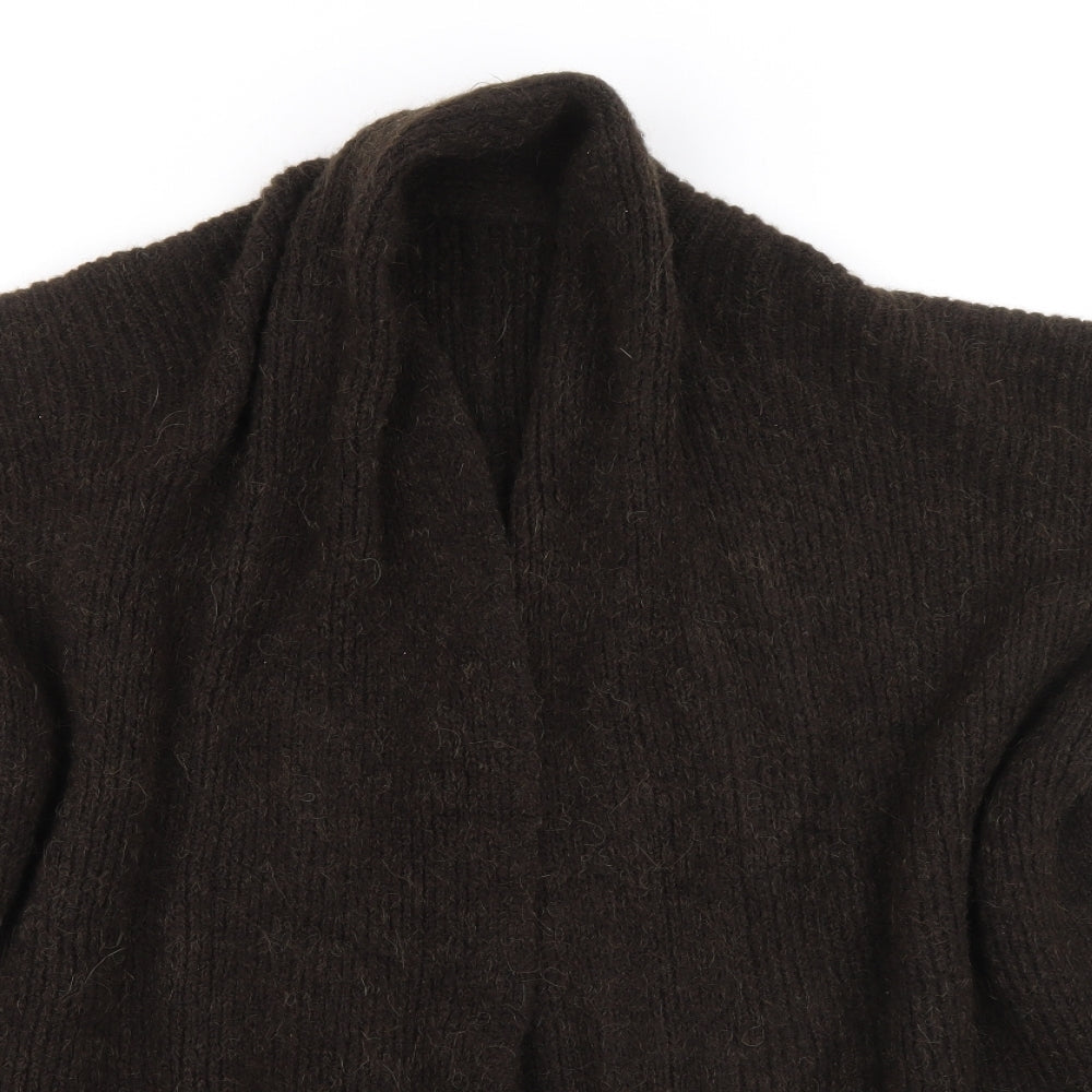 Womens UK Size One Size Klass Brown Wrap Jumper