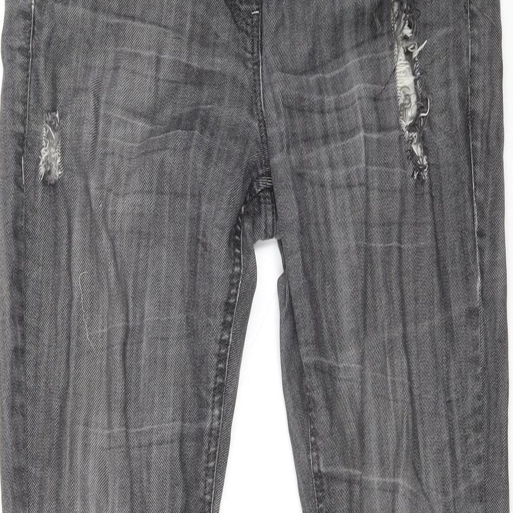 Womens UK Size 28 in Preworn Regular Fit Skinny Grey Jeans