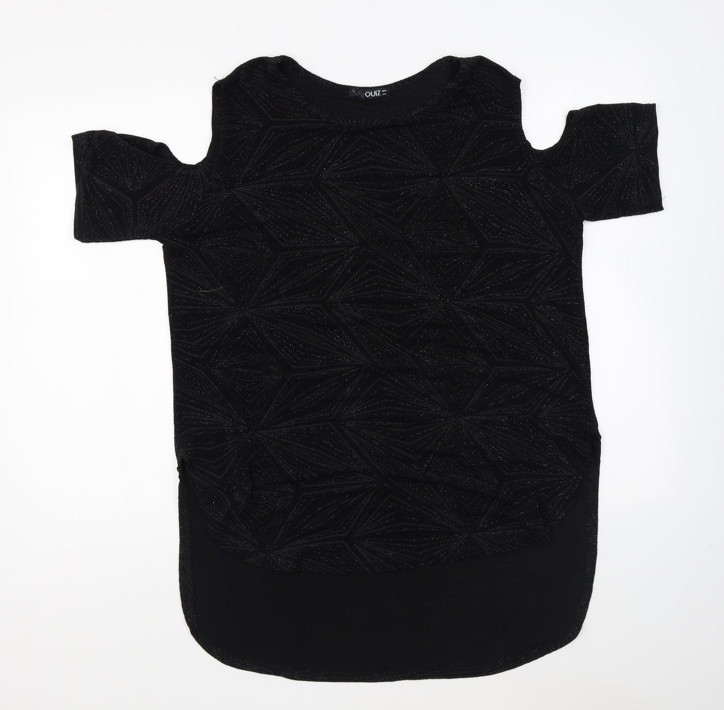 Womens UK Size 14 Quiz Black Basic Blouse
