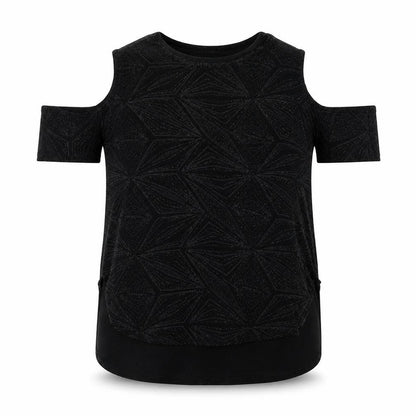 Womens UK Size 14 Quiz Black Basic Blouse