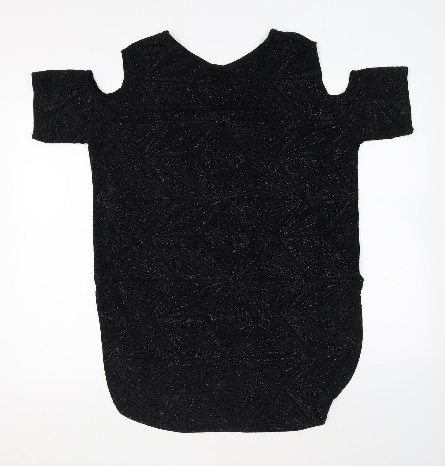 Womens UK Size 14 Quiz Black Basic Blouse