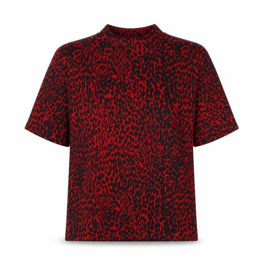 Womens UK Size S Zara Red Basic T-Shirt