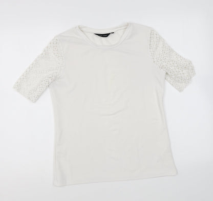 Womens UK Size 8 New Look White Basic Blouse