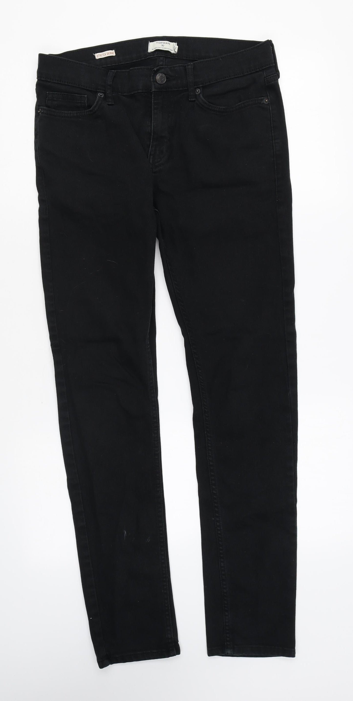 Womens UK Size 30 in Topman Regular Fit Skinny Black Jeans