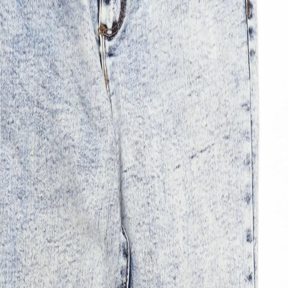 Denim & Co. Womens Blue Cotton Skinny Jeans Size 8 L28 in Regular Zip