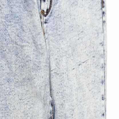 Denim & Co. Womens Blue Cotton Skinny Jeans Size 8 L28 in Regular Zip