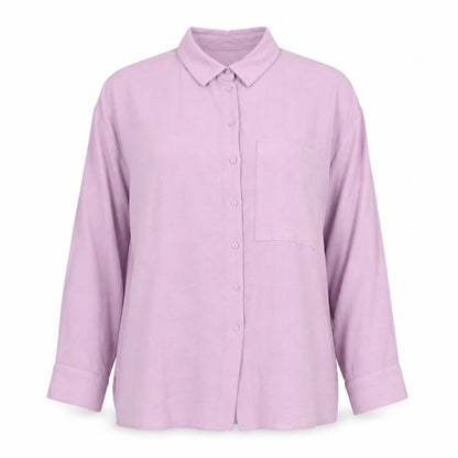 Womens UK Size 12 Papaya Pink Basic Button-Up