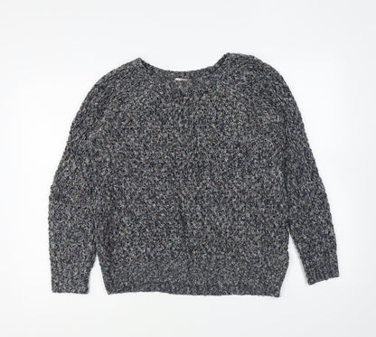 Womens UK Size L FOREVER 21 Blue Pullover Jumper
