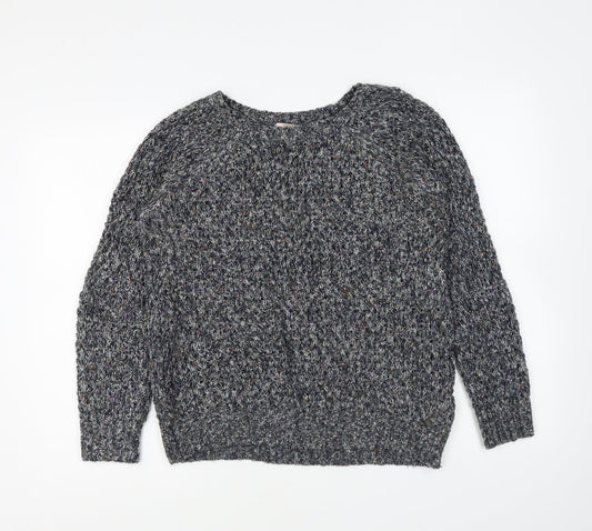 Womens UK Size L FOREVER 21 Blue Pullover Jumper