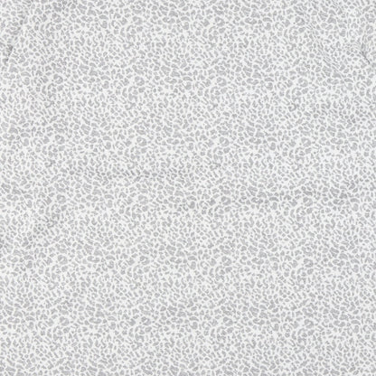 Papaya Womens Grey Animal Print Viscose Basic T-Shirt Size 16 Round Neck