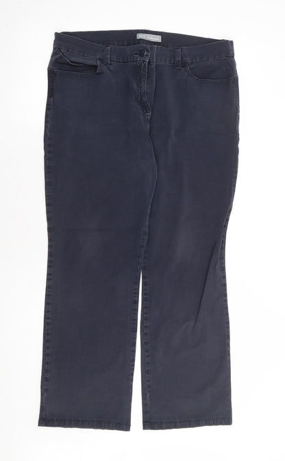 Womens UK Size 34 in Marks and Spencer Regular Fit Straight Blue Jeans