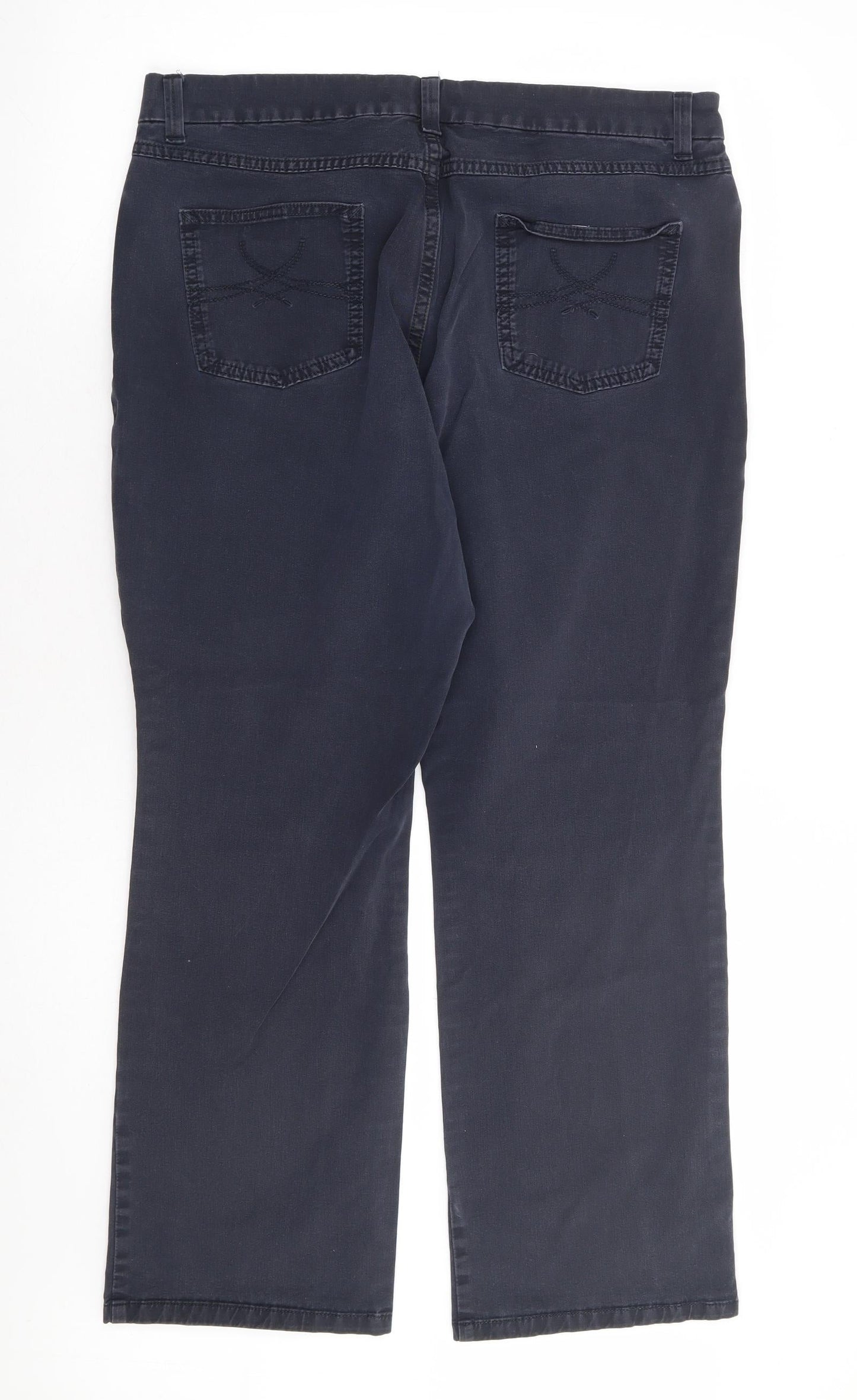 Womens UK Size 34 in Marks and Spencer Regular Fit Straight Blue Jeans