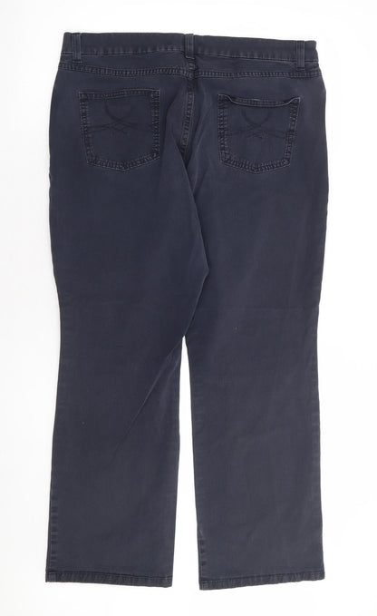 Womens UK Size 34 in Marks and Spencer Regular Fit Straight Blue Jeans