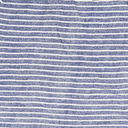 Anthology Womens Blue Striped Cotton Pullover Sweatshirt Size 20 Pullover
