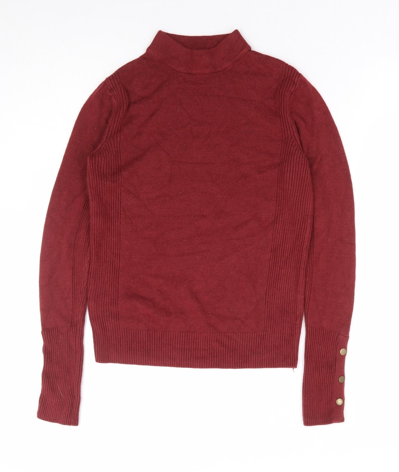 Womens UK Size 8 Preworn Red Pullover Jumper