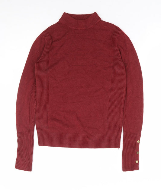 Womens UK Size 8 Preworn Red Pullover Jumper
