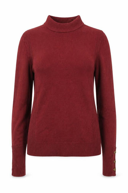 Womens UK Size 8 Preworn Red Pullover Jumper