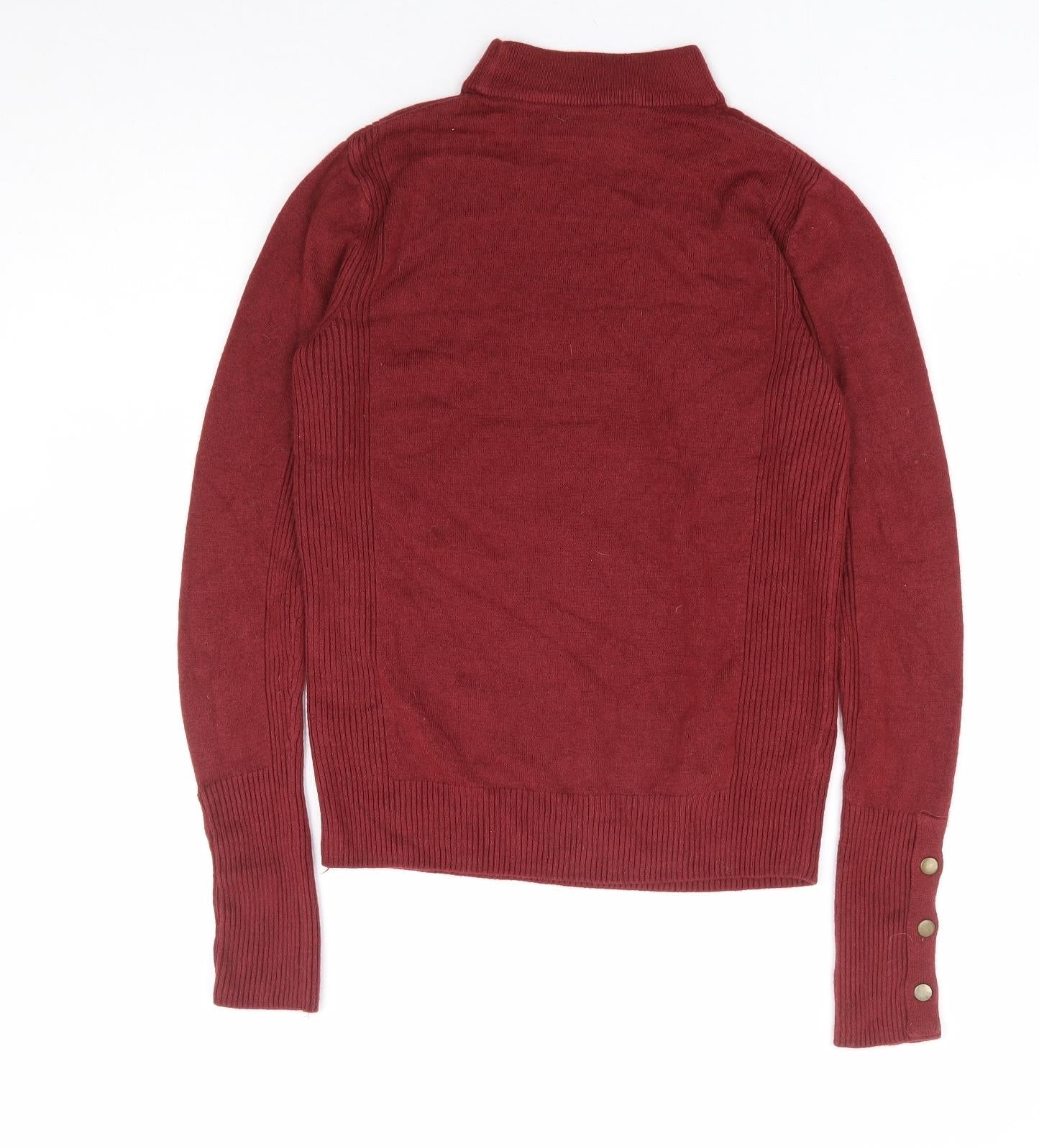 Womens UK Size 8 Preworn Red Pullover Jumper
