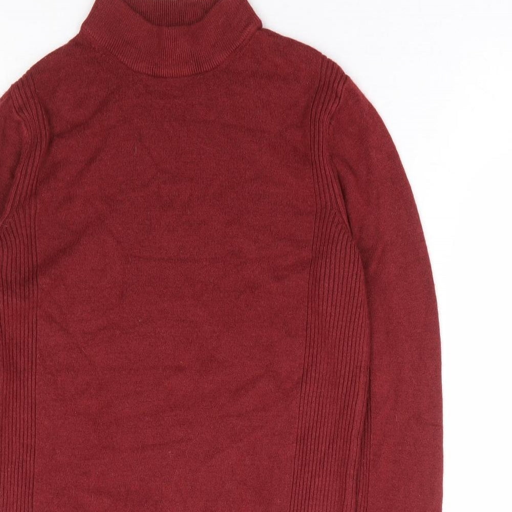 Womens UK Size 8 Preworn Red Pullover Jumper