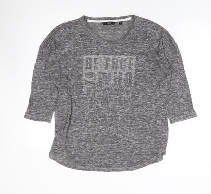 Womens UK Size 14 NEXT Grey Basic Blouse