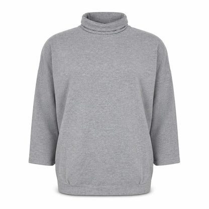 TU Womens Grey Polyester Pullover Sweatshirt Size 16 Pullover - Drop Shoulder Batwing