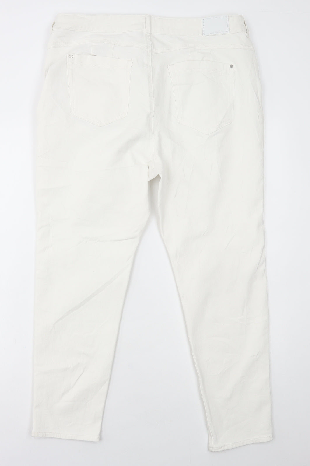 Womens UK Size 38 Marks and Spencer Regular Fit Skinny White Jeans