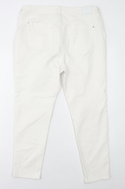 Womens UK Size 38 Marks and Spencer Regular Fit Skinny White Jeans