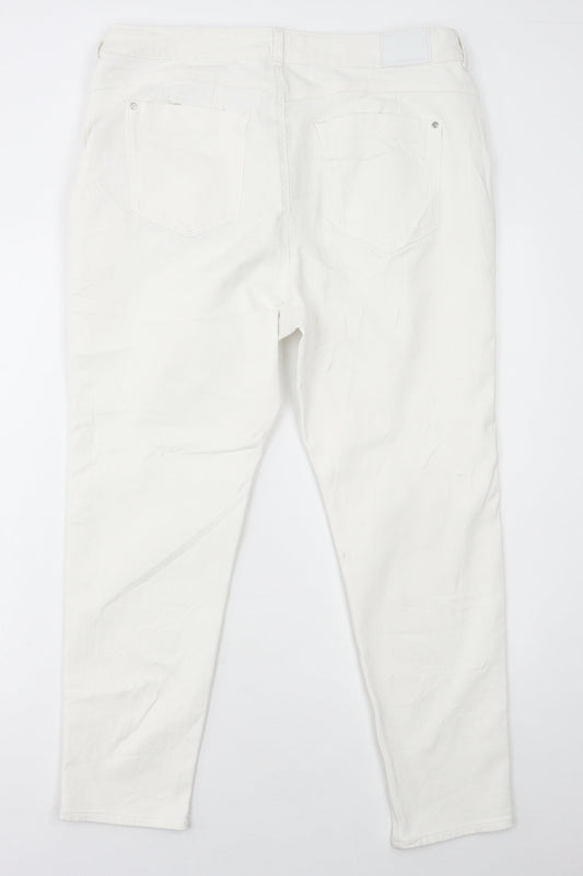 Womens UK Size 38 Marks and Spencer Regular Fit Skinny White Jeans