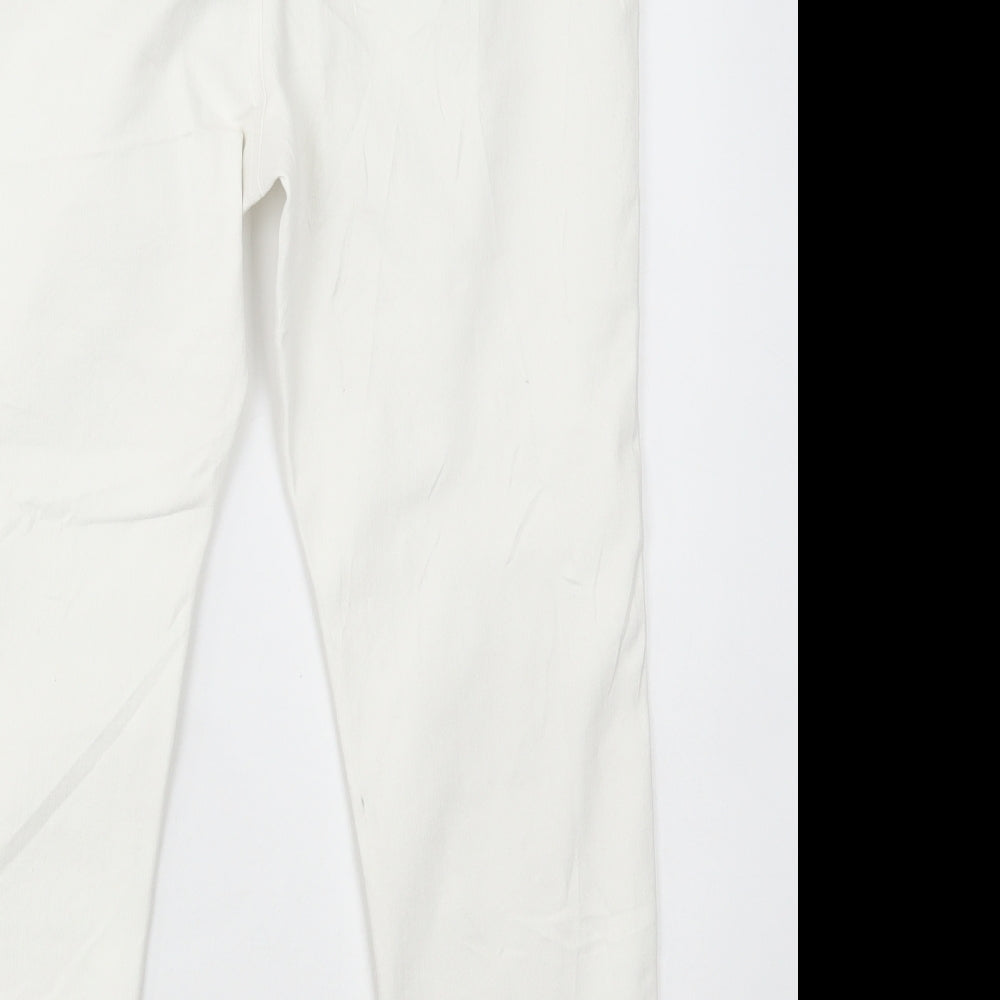 Womens UK Size 38 Marks and Spencer Regular Fit Skinny White Jeans