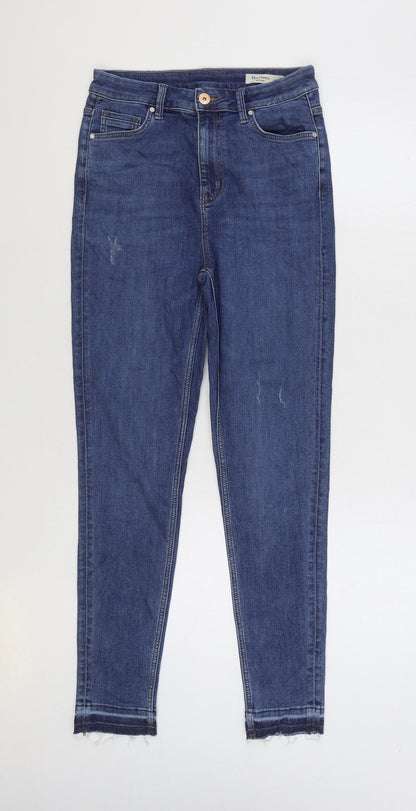 Womens UK Size 10 Marks and Spencer Regular Fit Skinny Blue Jeans