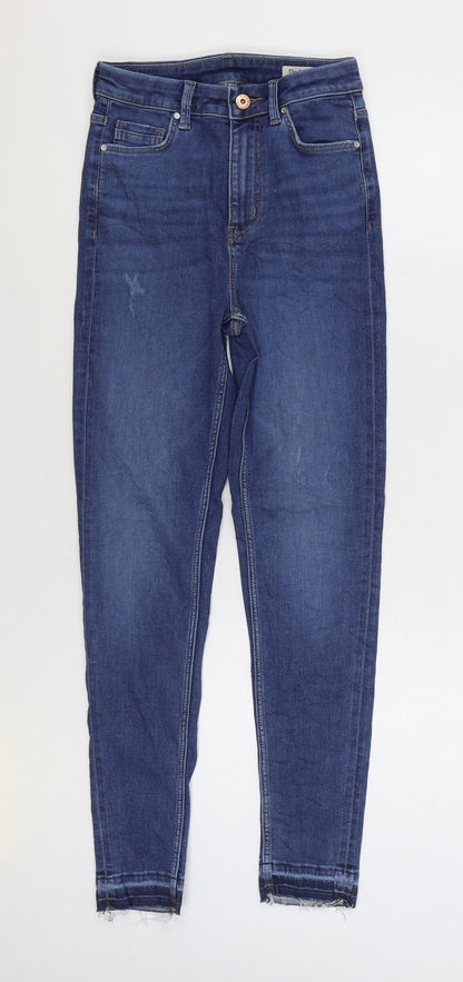 Womens UK Size 6 Marks and Spencer Regular Fit Skinny Blue Jeans
