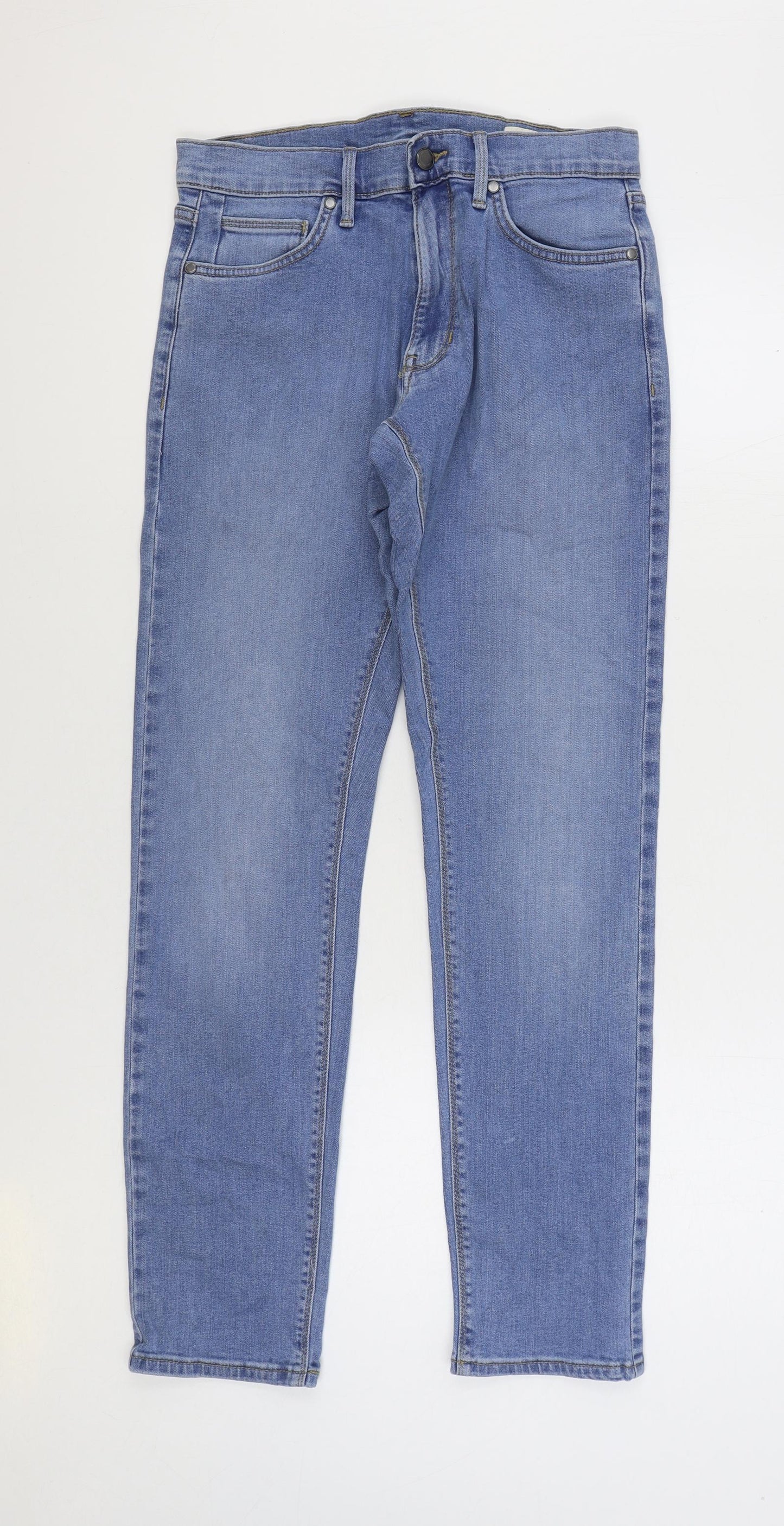 Womens UK Size 30 in Marks and Spencer Regular Fit Skinny Blue Jeans