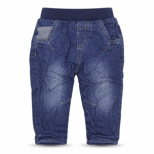 George Boys Blue 100% Cotton Jogger Jeans Size 6-9 Months Pullover